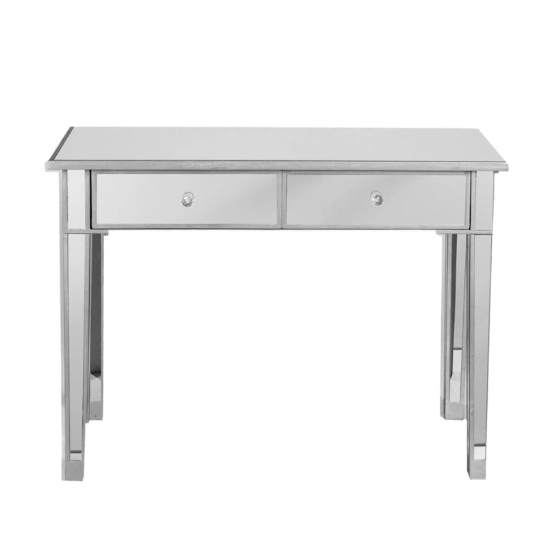Table d'appoint miroir avec tiroirs