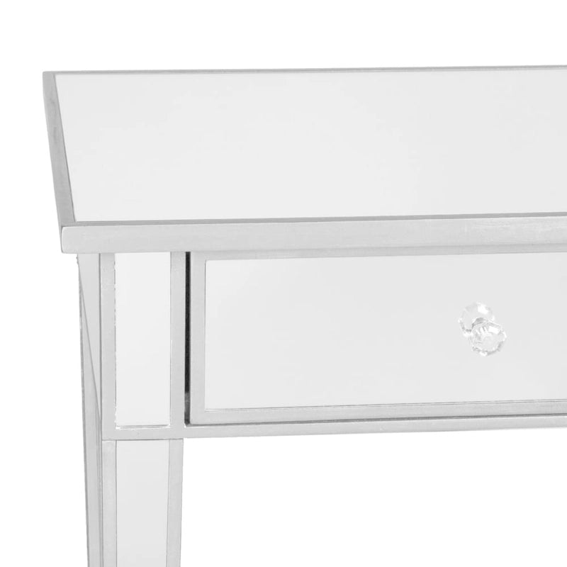 Table d'appoint miroir avec tiroirs