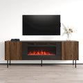 Meuble TV avec cheminée électrique