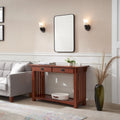 Console d'entrée avec 2 tiroirs et étagère inférieure