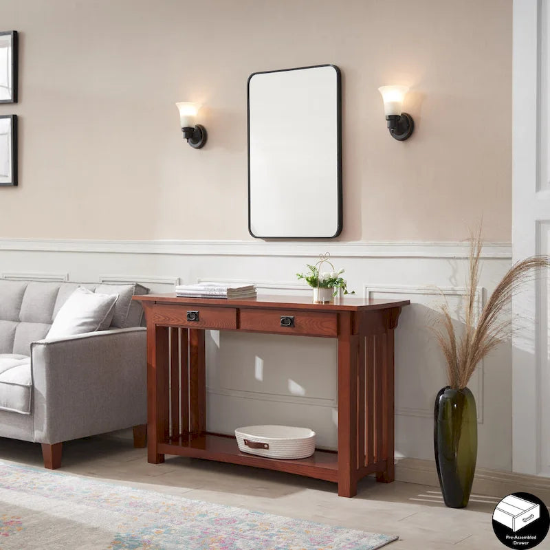 Leick Home 8233 Mission Console Table for Entryway