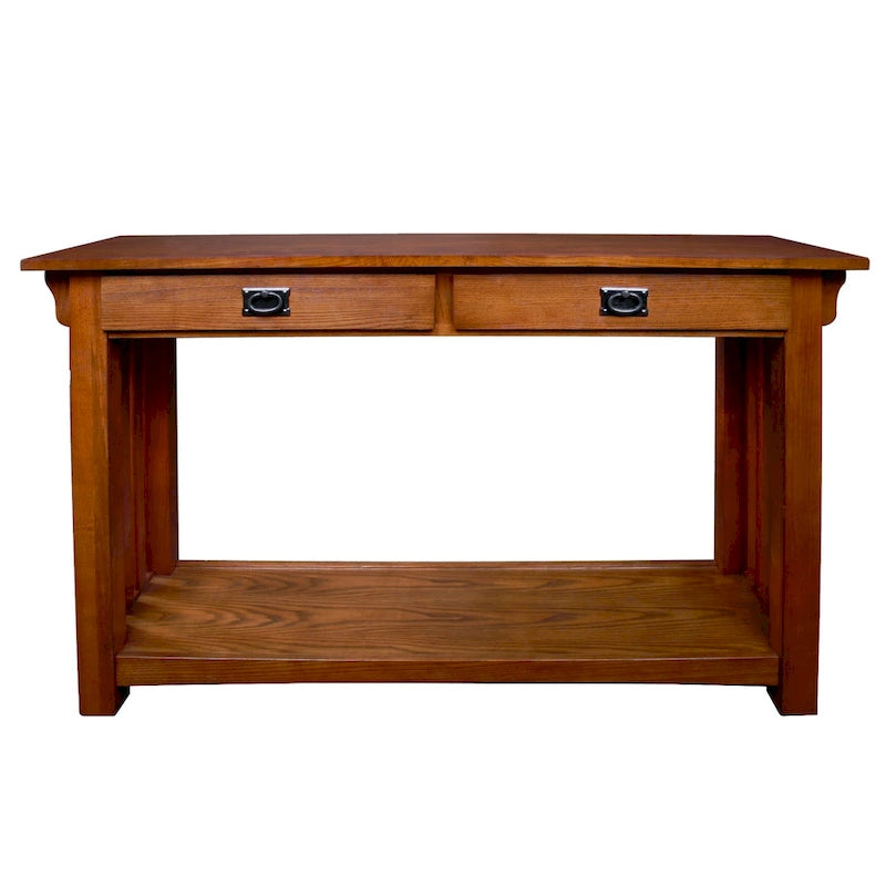 Console d'entrée avec 2 tiroirs et étagère inférieure