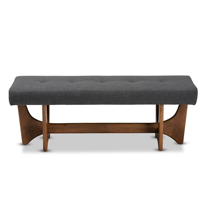Banc rembourré de style moderne du milieu du siècle