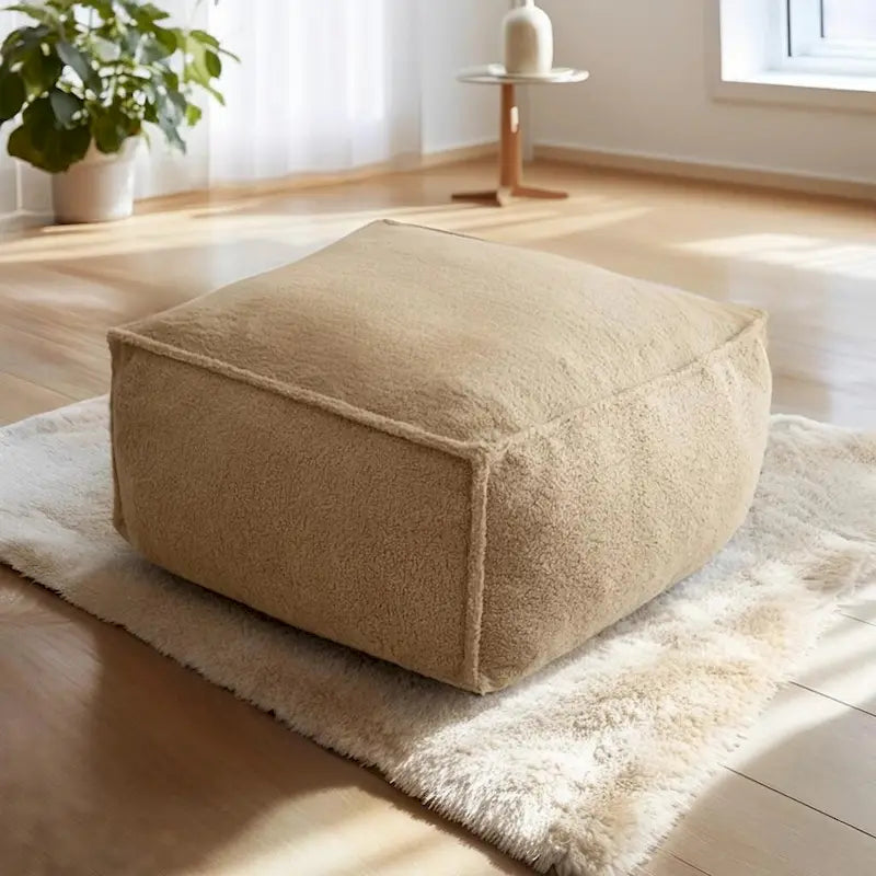 Pouf avec mousse à mémoire de forme