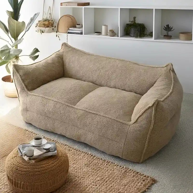 Pouf avec mousse à mémoire de forme