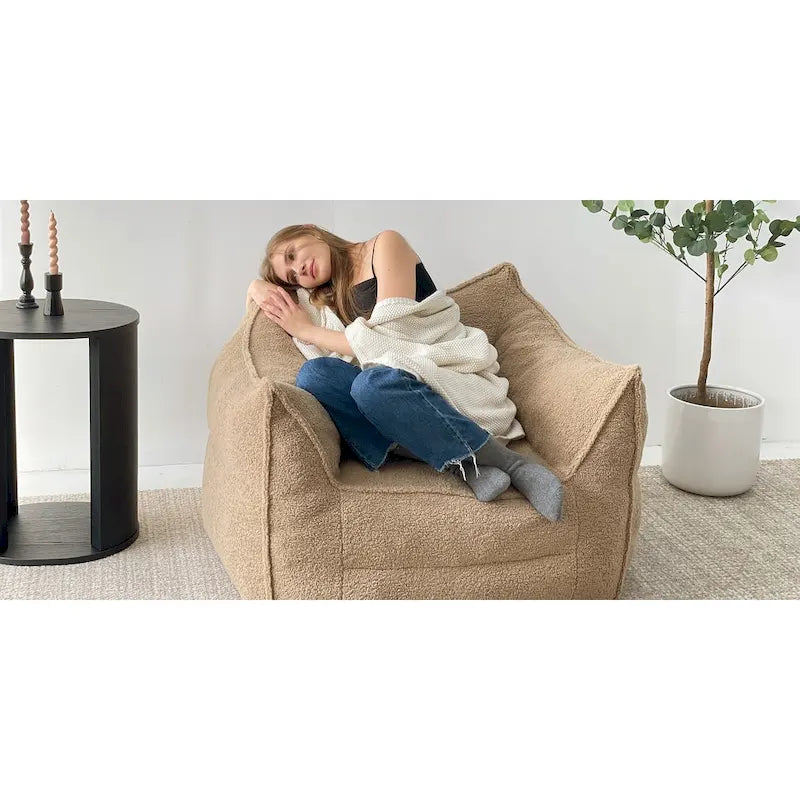 Pouf avec mousse à mémoire de forme