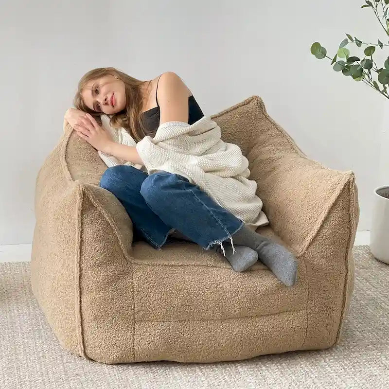 Pouf avec mousse à mémoire de forme