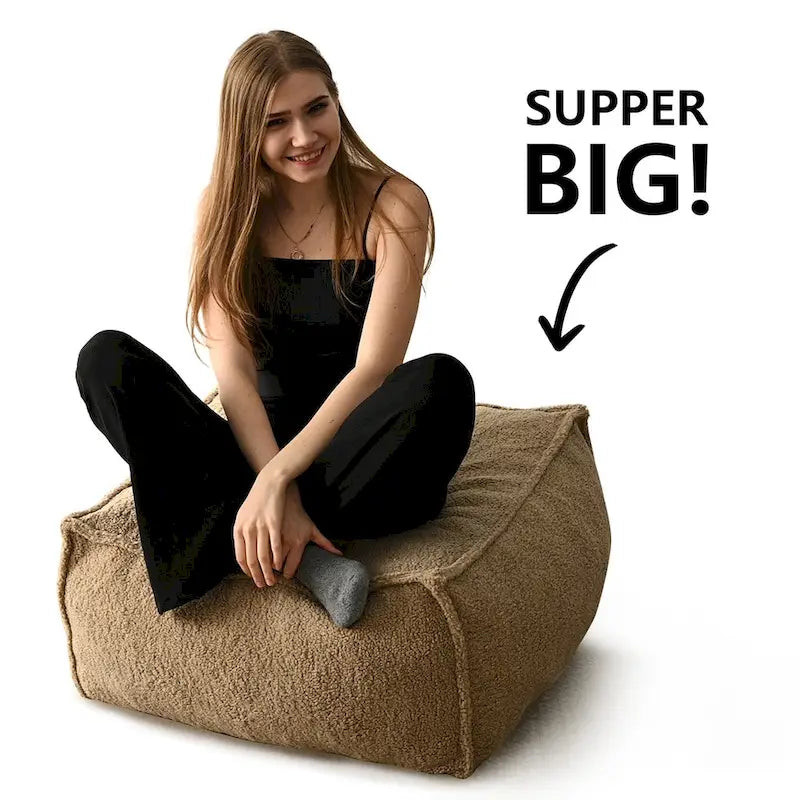 Pouf avec mousse à mémoire de forme