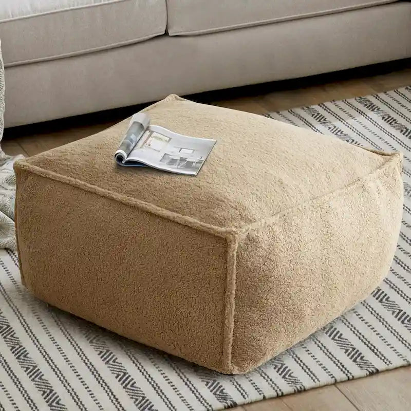 Pouf avec mousse à mémoire de forme