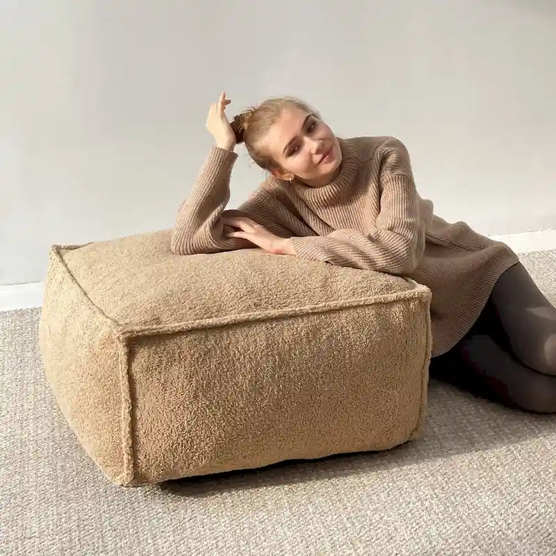 Pouf avec mousse à mémoire de forme