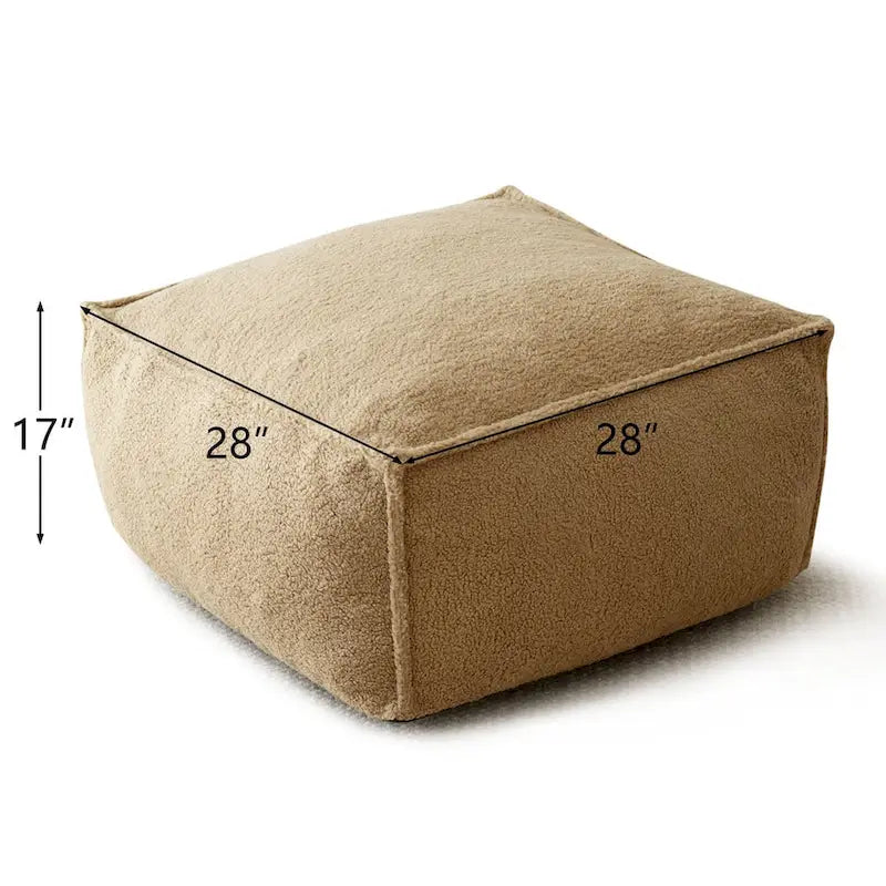 Pouf avec mousse à mémoire de forme