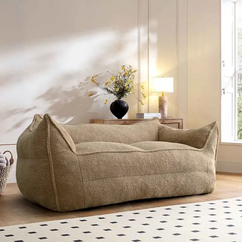 Pouf avec mousse à mémoire de forme