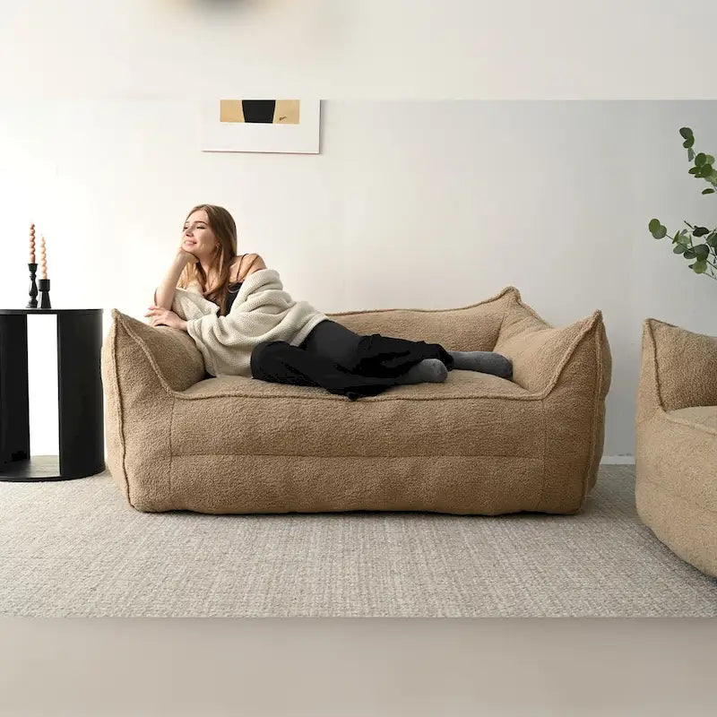 Pouf avec mousse à mémoire de forme