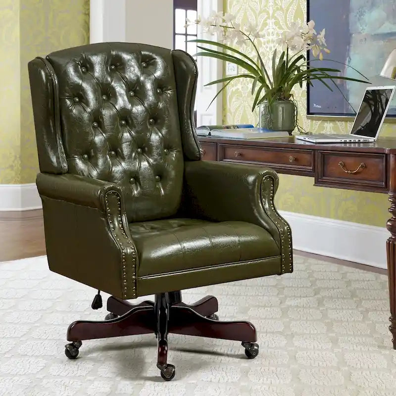 Fauteuil de bureau de direction classique à dossier haut