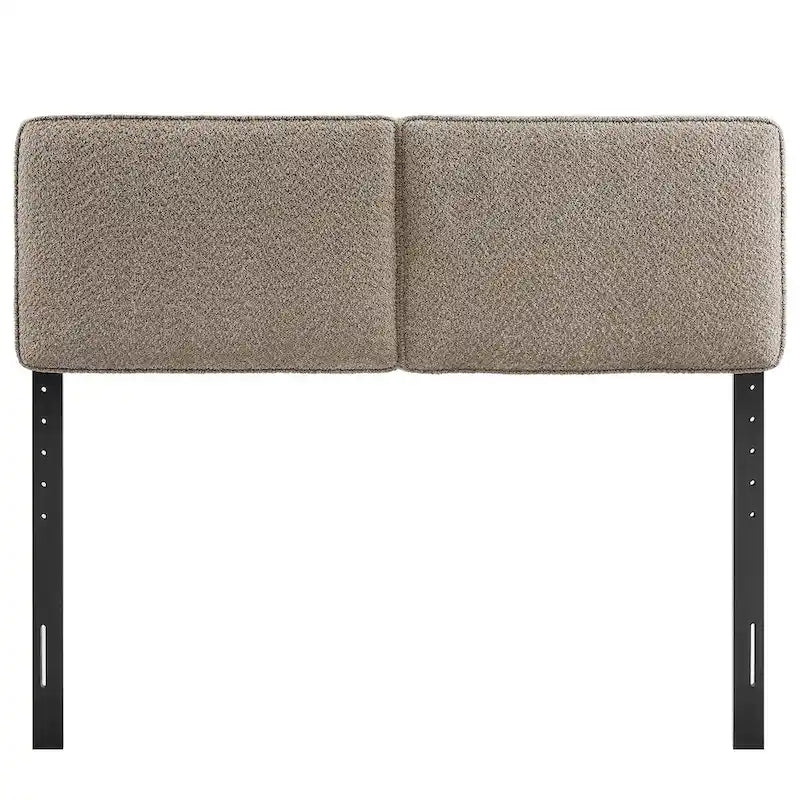 Tête de lit en tissu bouclé