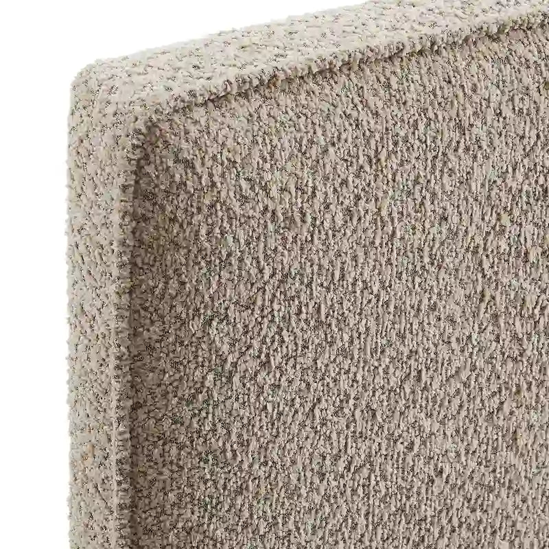 Tête de lit en tissu bouclé