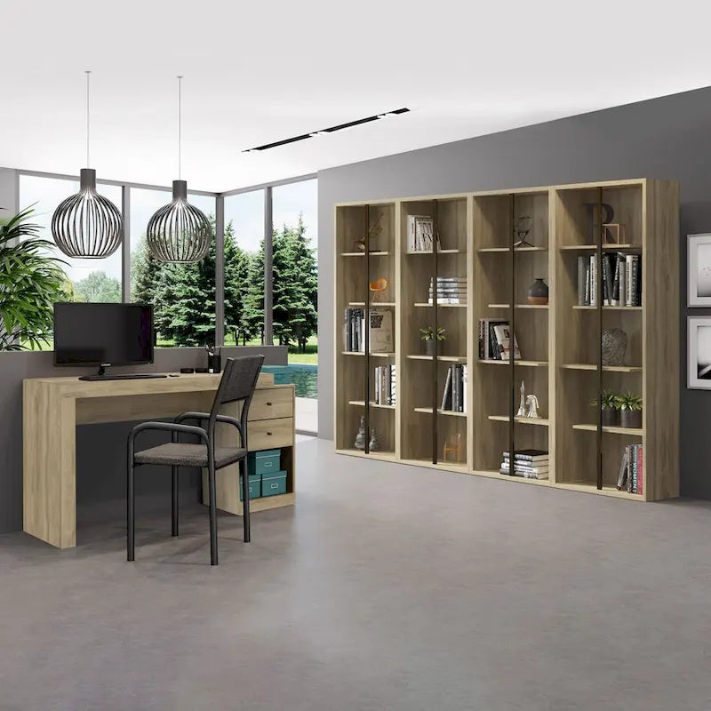 Bureau de télétravail extensible de 119 à 155 cm
