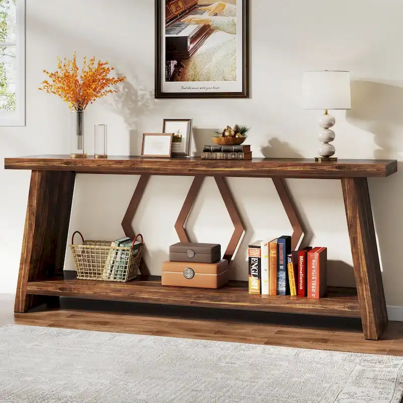 Console-table de canapé avec rangement