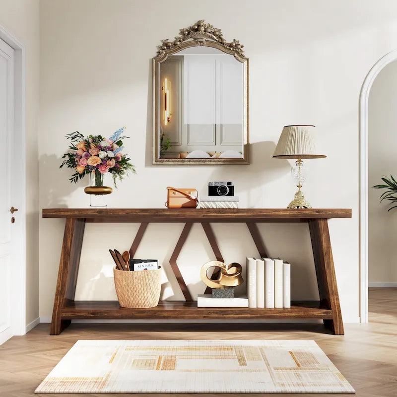 Console-table de canapé avec rangement