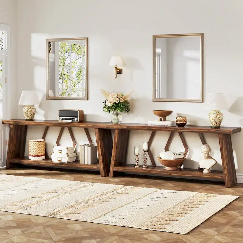 Console-table de canapé avec rangement