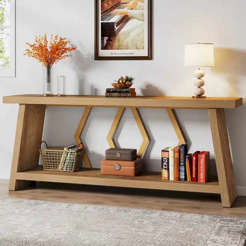 Console-table de canapé avec rangement