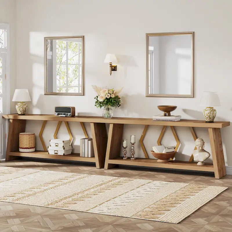 Console-table de canapé avec rangement