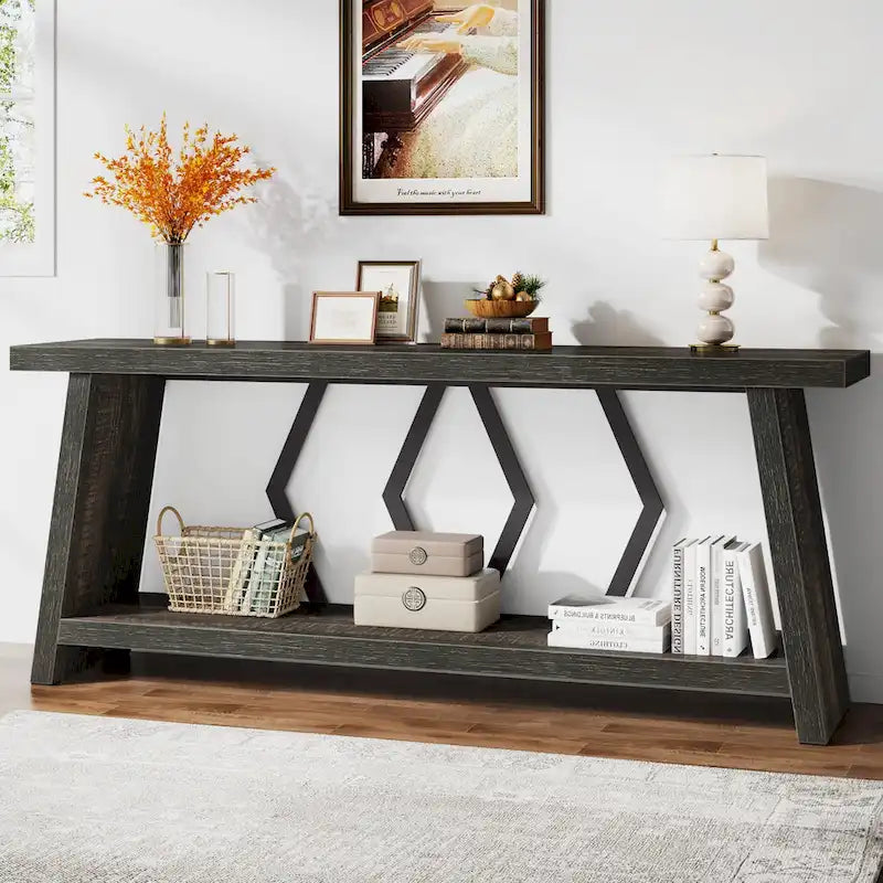 Console-table de canapé avec rangement