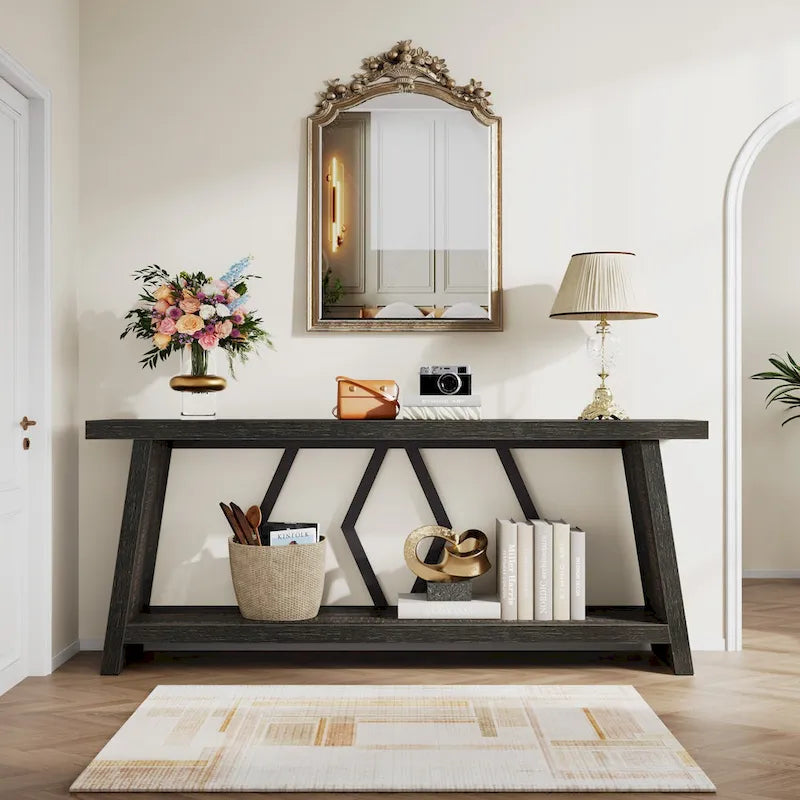 Console-table de canapé avec rangement