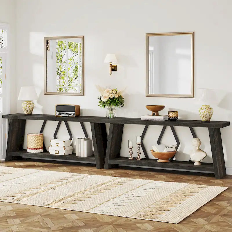 Console-table de canapé avec rangement