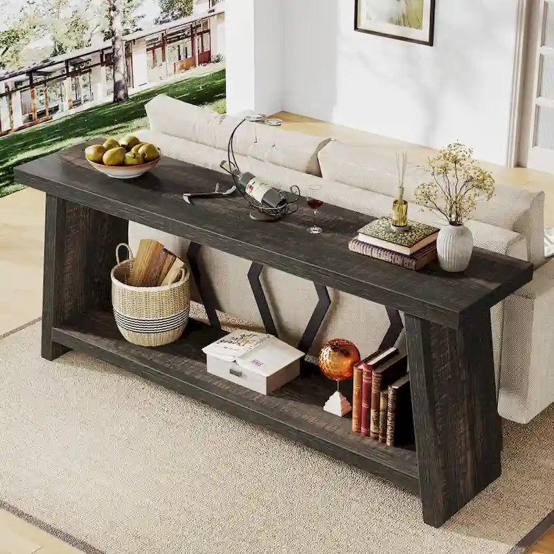 Console-table de canapé avec rangement
