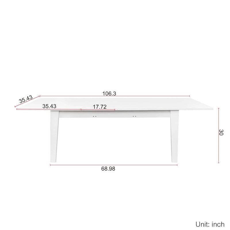 Table à manger extensible pour 4 à 12 personnes